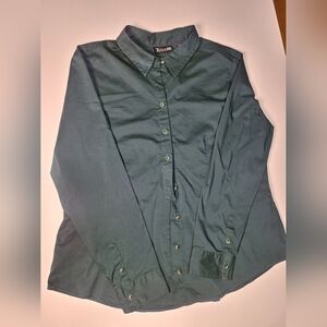 Teal Button-Up Shirt